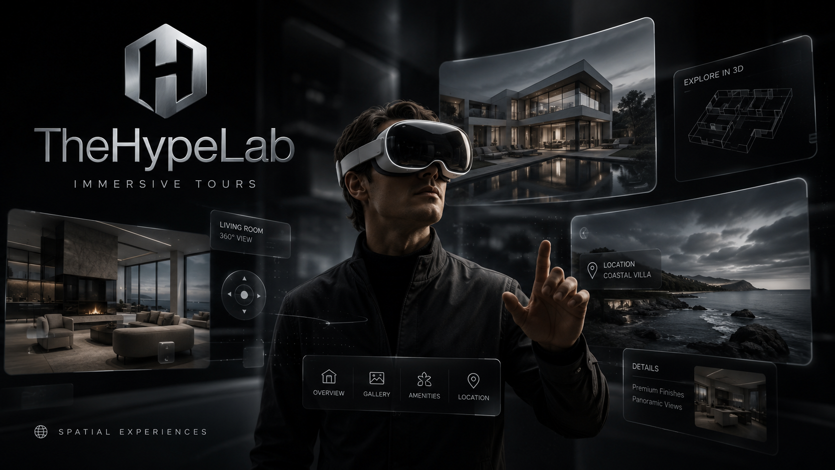 Spatial digital reality design projection